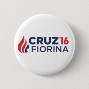 Badge Rond 5 Cm Logo de Cruz Fiorina '16
