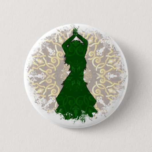 Badge Rond 5 Cm Logo de déplacement de hanches (Devant)