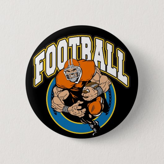 Badge Rond 5 Cm Logo de football (Devant)