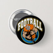Badge Rond 5 Cm Logo de football (Devant & derrière)