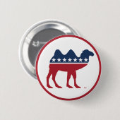 Badge Rond 5 Cm Logo de la fête d'interdiction (Devant & derrière)