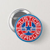Badge Rond 5 Cm Logo de la Ligue de la Justice (Devant & derrière)