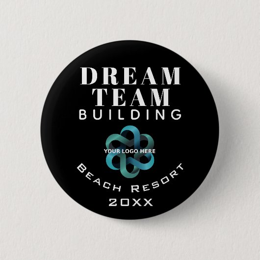 Badge Rond 5 Cm Logo de l'entreprise Dream Team Building (Devant)