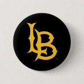 Badge Rond 5 Cm Logo de Long Beach State (Devant)