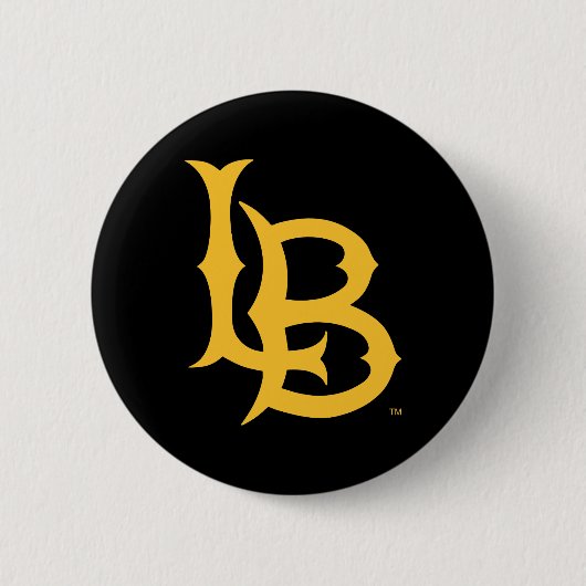 Badge Rond 5 Cm Logo de Long Beach State (Devant)