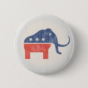 Badge Rond 5 Cm Logo de mammouth de GOP