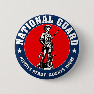 Badge Rond 5 Cm Logo de militaires de garde nationale d'armée