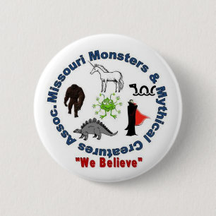 Badge Rond 5 Cm Logo de monstres du Missouri et de créatures