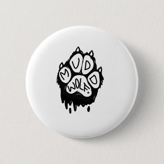 Badge Rond 5 Cm Logo de Muddwolf (Devant)