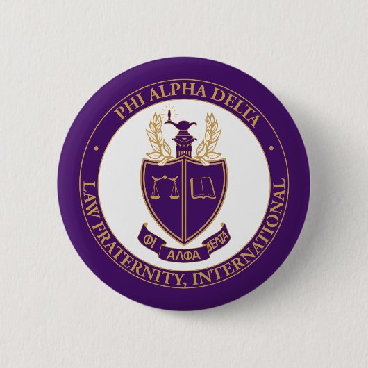 Badge Rond 5 Cm Logo de Phi Alpha Delta (Devant)