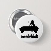 Badge Rond 5 Cm Logo de PoolChick (Devant & derrière)