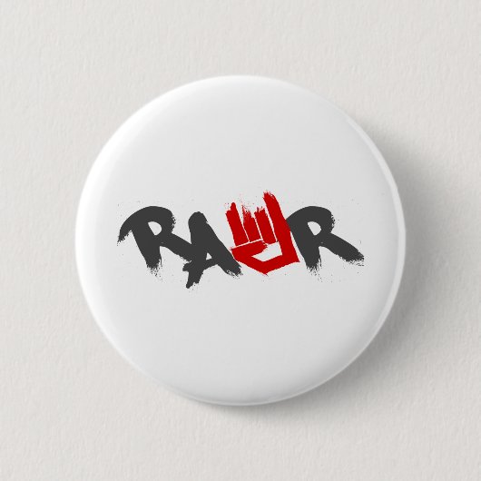 Badge Rond 5 Cm Logo de Rawr - Emo, goth, alternative, roche, (Devant)