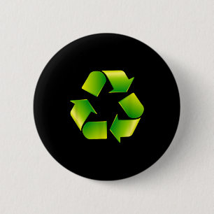 Badge Rond 5 Cm Logo de recyclage Symbole de recyclage Jour de la 