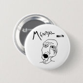 Badge Rond 5 Cm Logo de santé mentale (Devant & derrière)