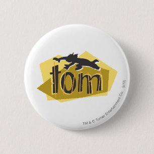 Badge Rond 5 Cm Logo de silhouette de Tom