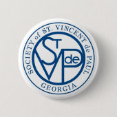 Badge Rond 5 Cm Logo de SVdP (Devant)