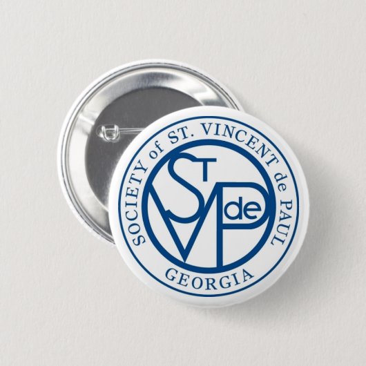 Badge Rond 5 Cm Logo de SVdP (Devant & derrière)