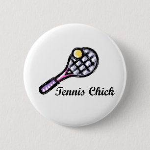 Badge Rond 5 Cm Logo de TennisChick