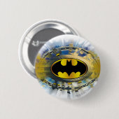 Badge Rond 5 Cm Logo Décoré Batman (Devant & derrière)