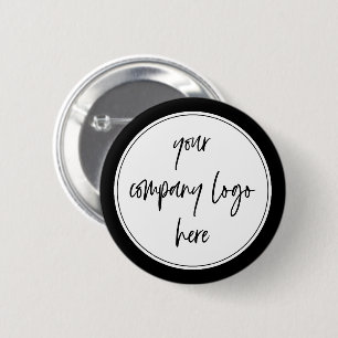 Badge Rond 5 Cm Logo d'entreprise minimaliste personnalisé