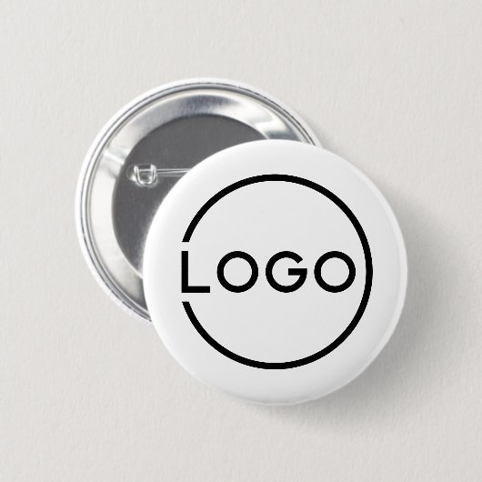 Badge Rond 5 Cm Logo d'entreprise personnalisé (Devant & derrière)