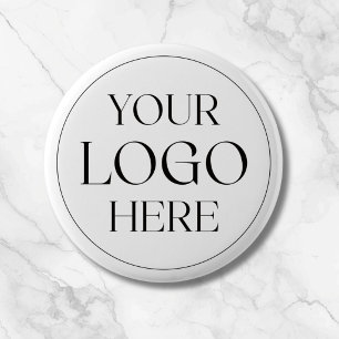 Badge Rond 5 Cm Logo d'entreprise personnalisé simple