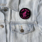 Badge Rond 5 Cm Logo des Lab Rats de Harm Reduction Sisters (En situation)