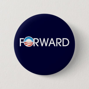 Badge Rond 5 Cm Logo d'Obama pour l'avenir