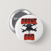 Badge Rond 5 Cm logo Drone God (Devant & derrière)