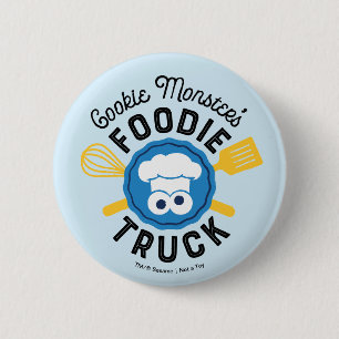 Badge Rond 5 Cm Logo du camion gastronomique de Cookie Monster