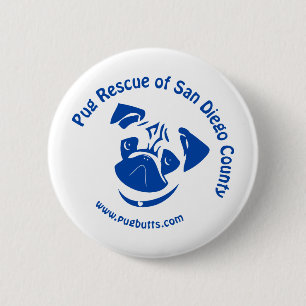 Badge Rond 5 Cm Logo du comté de San Diego de délivrance de carl