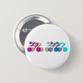 Badge Rond 5 Cm Logo du cool Bikers (Devant & derrière)