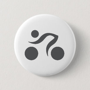 Badge Rond 5 Cm Logo du cool cycliste
