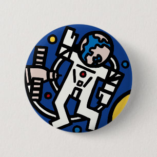 Badge Rond 5 Cm Logo du correctif de mission Mir-Altair