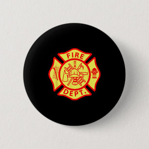 Badge Rond 5 Cm Logo du département des pompiers Symbole uniforme