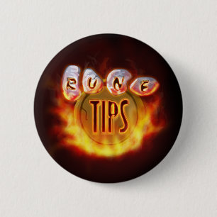 Badge Rond 5 Cm Logo du feu de Tip.It