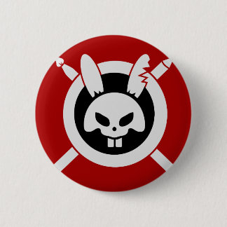 Badge Rond 5 Cm Logo du lapin de rangée