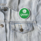 Badge Rond 5 Cm Logo du Parti Vert du Canada (En situation)