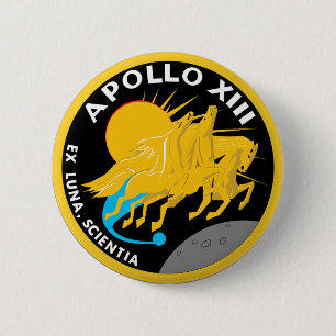 Badge Rond 5 Cm Logo du patch de mission Apollo 13 NASA