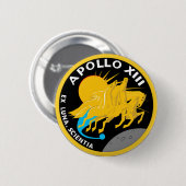 Badge Rond 5 Cm Logo du patch de mission NASA Apollo 13 (Devant & derrière)