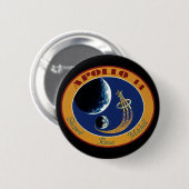 Badge Rond 5 Cm Logo du patch de mission NASA Apollo 14 (Devant & derrière)