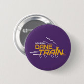 Badge Rond 5 Cm Logo du train UAlbany Dane (Devant & derrière)
