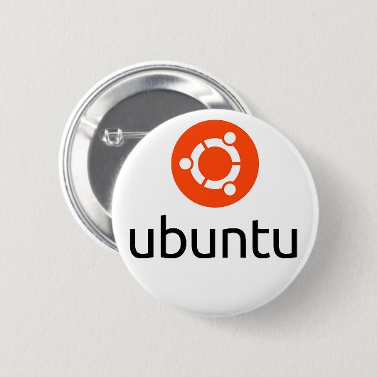 Badge Rond 5 Cm Logo d'Ubuntu Linux (Devant & derrière)