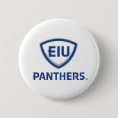 Badge Rond 5 Cm Logo Eastern Illinois Panthers Shield & Wordmark (Devant)