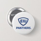 Badge Rond 5 Cm Logo Eastern Illinois Panthers Shield & Wordmark (Devant & derrière)