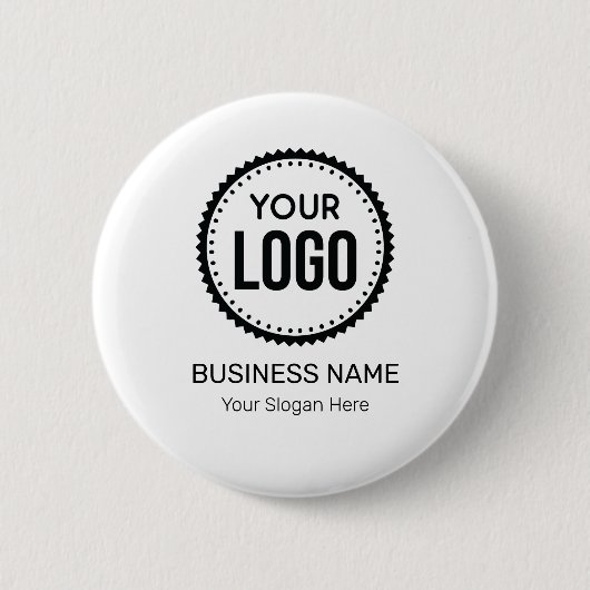 Badge Rond 5 Cm Logo Et Slogan Personnalisés Avec Promotions (Devant)