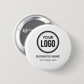Badge Rond 5 Cm Logo Et Slogan Personnalisés Avec Promotions (Devant & derrière)