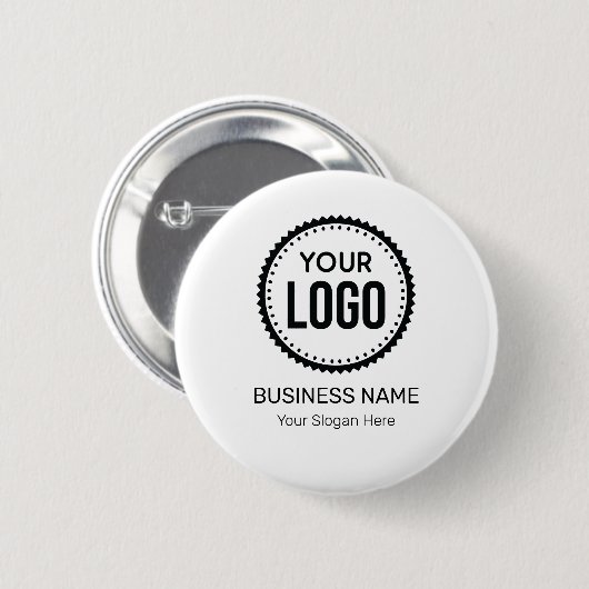 Badge Rond 5 Cm Logo Et Slogan Personnalisés Avec Promotions (Devant & derrière)