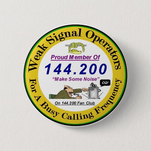 Badge Rond 5 Cm Logo faible de bouton de signal (Devant)