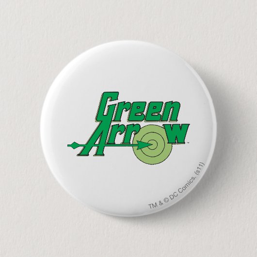Badge Rond 5 Cm Logo Flèche verte (Devant)